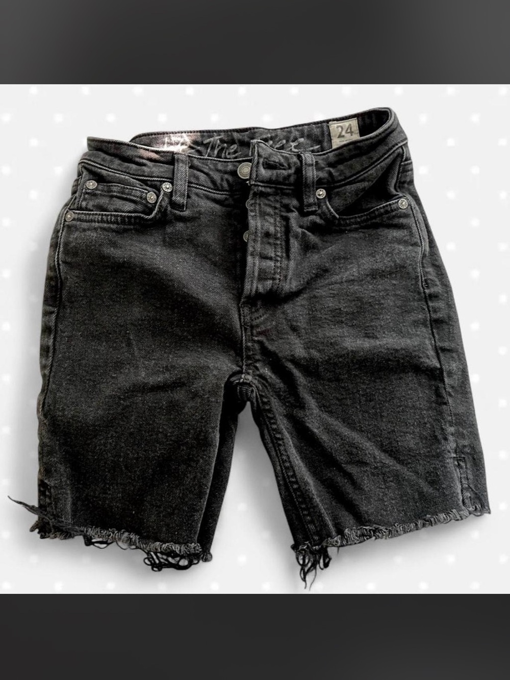 We The Free Black Denim Shorts